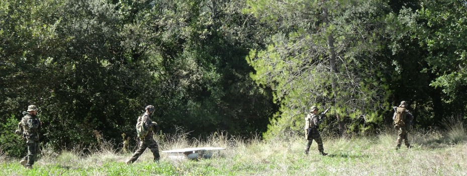 En action.